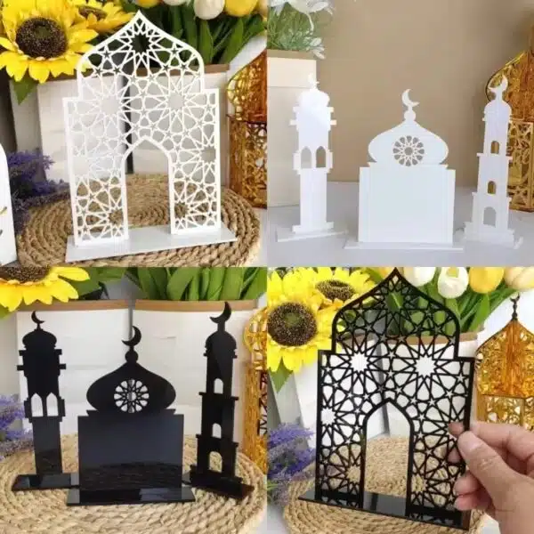 Décoration table ramadan en acrylique