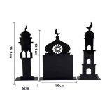 Decoración de mesa de Ramadán de acrílico