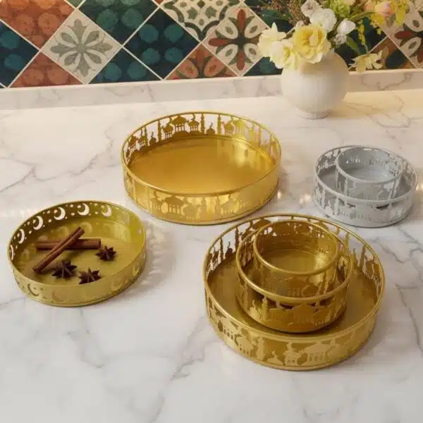 Plateau gâteaux marocain - lot de 3 plateaux