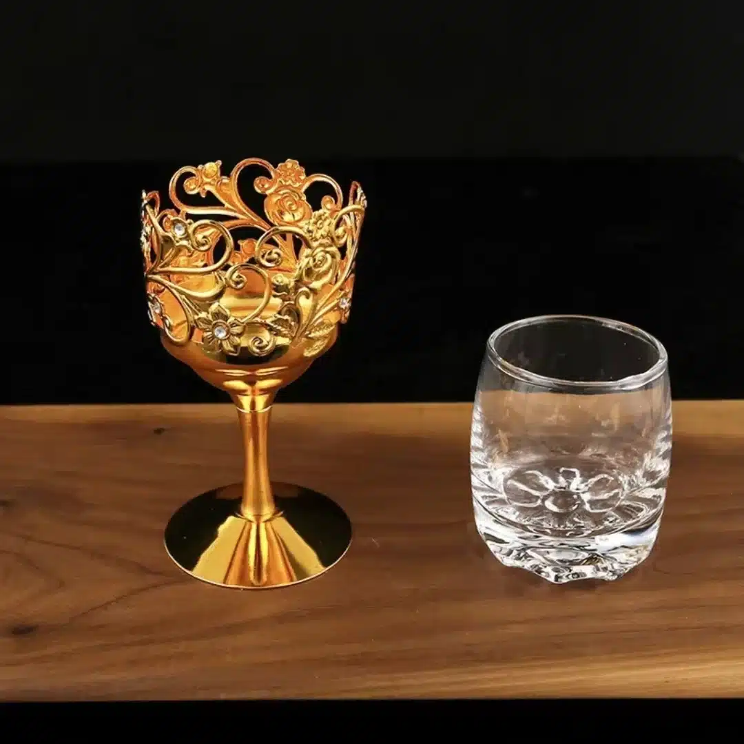 Verre de vin pour mariage oriental