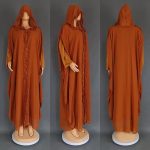 Abaya à volants de cérémonie - Rouille
