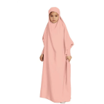 Abaya com khimar para criança