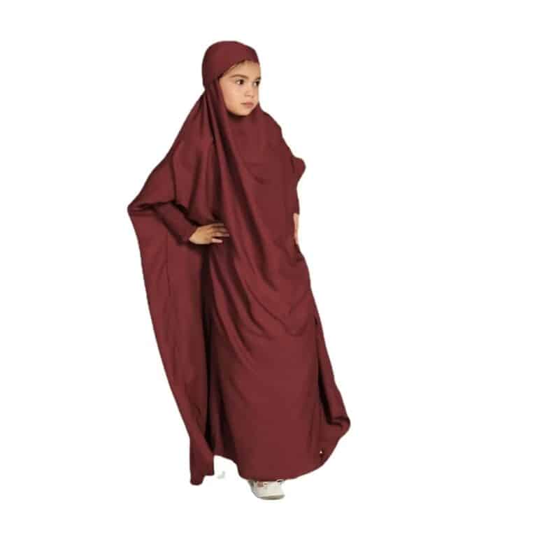 Abaya avec Khimar pour Enfant 3
