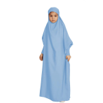 Abaya com khimar para criança