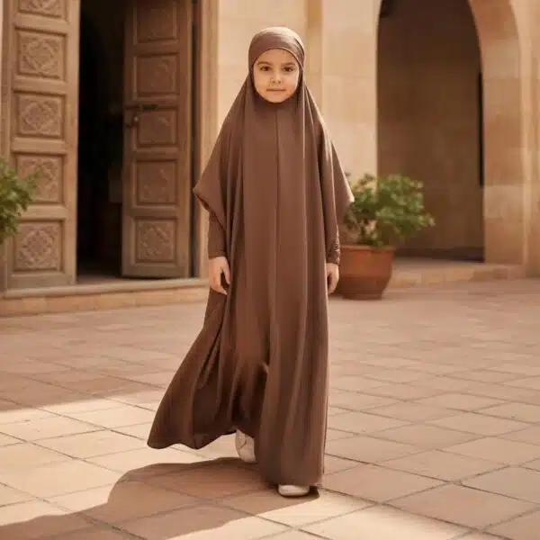 Abaya avec khimar pour enfant
