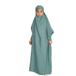 Abaya com khimar para criança
