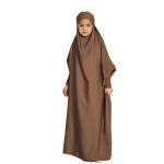 Abaya com khimar para criança