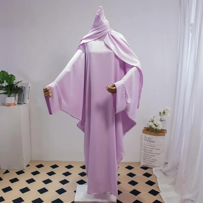 Abaya et khimar coloré (8)