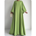 Abaya borboleta de mangas largas