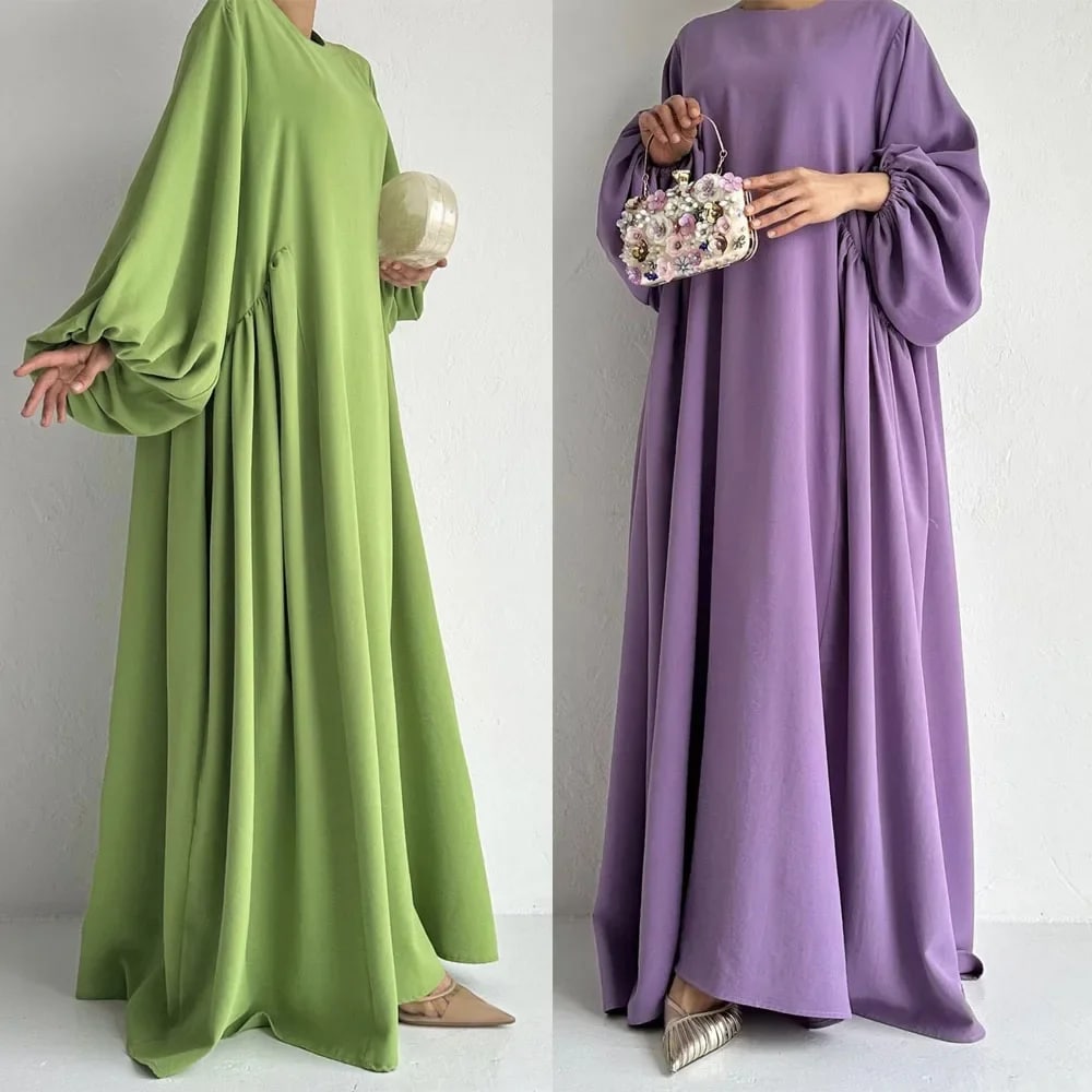 Abaya papillon à manches larges duo