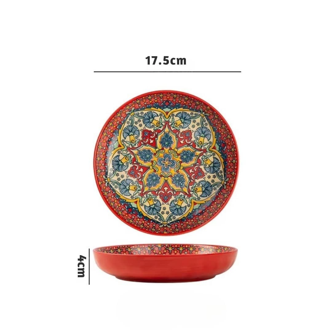 Assiette en Céramique Bohème 6