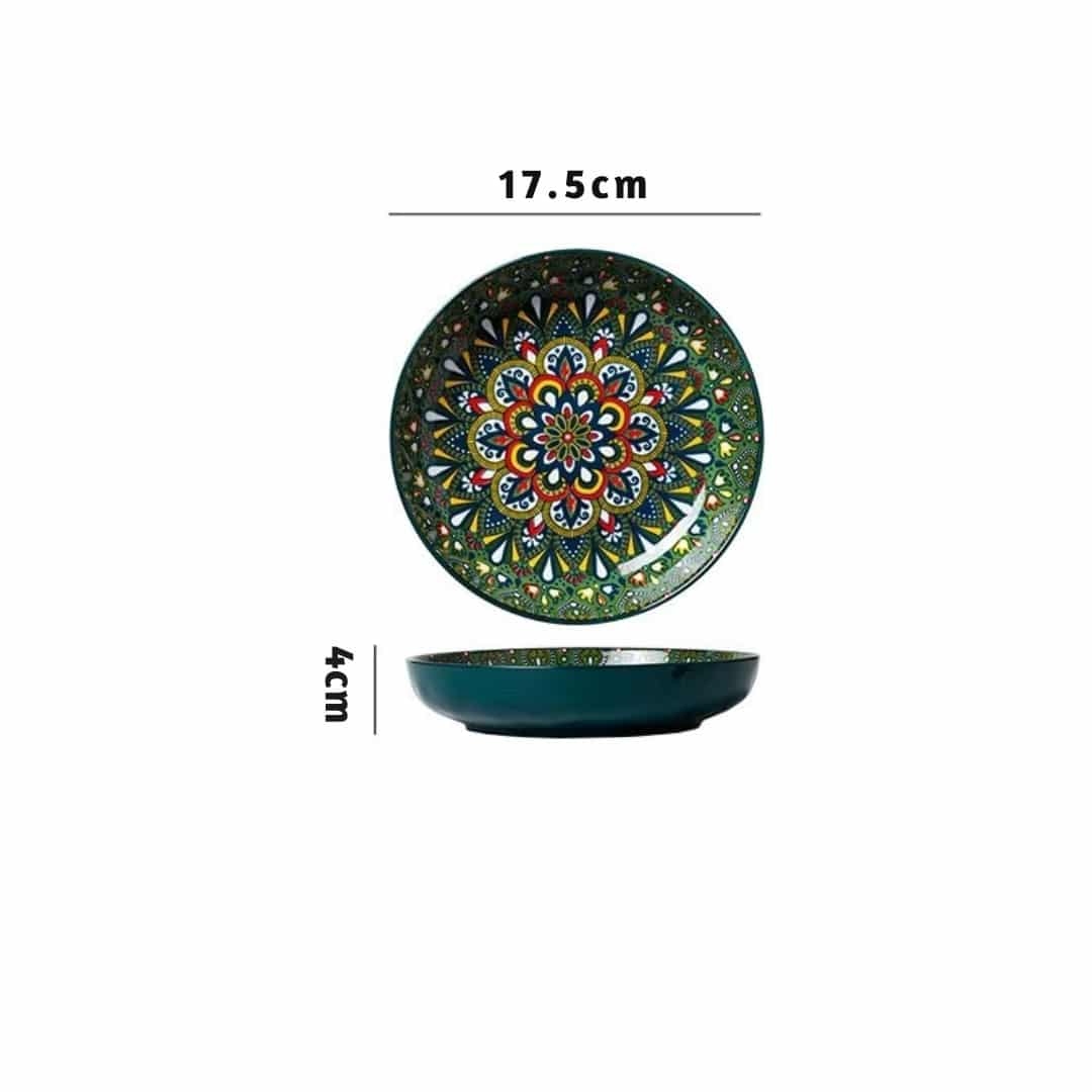 Assiette en Céramique Bohème 7