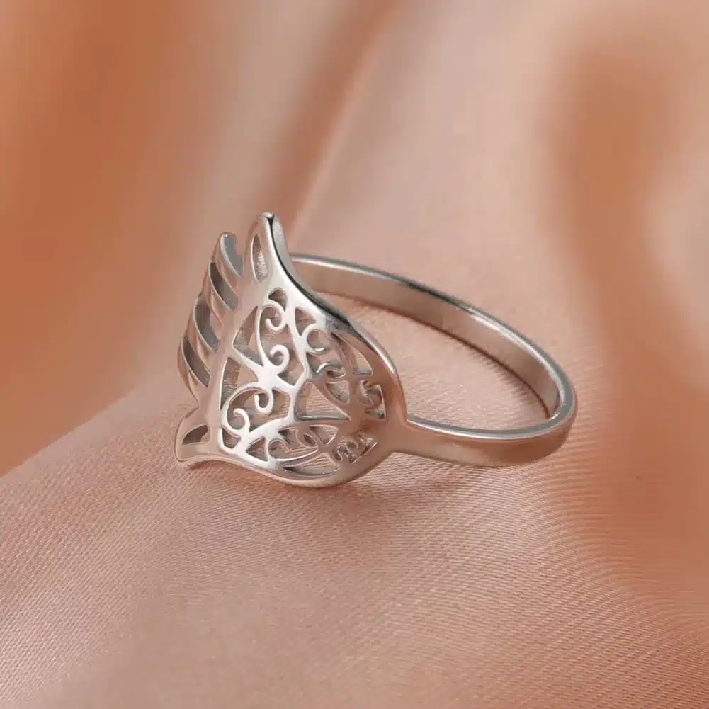 Bague main de Fatma en acier inoxydable