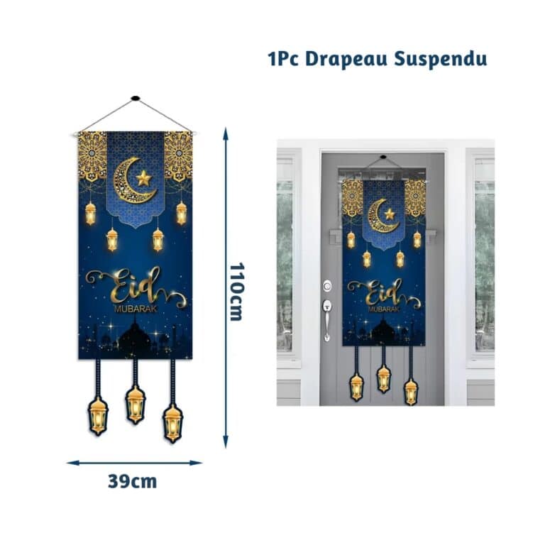 Bannière Murale ou de Porte Décorative pour L'aïd 3