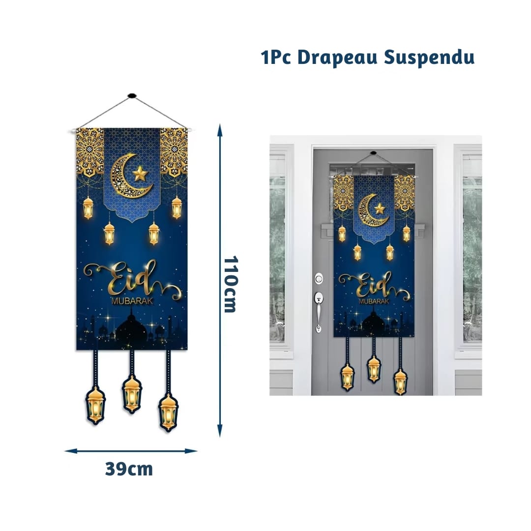 Bannière Murale ou de Porte Décorative pour L'aïd 3