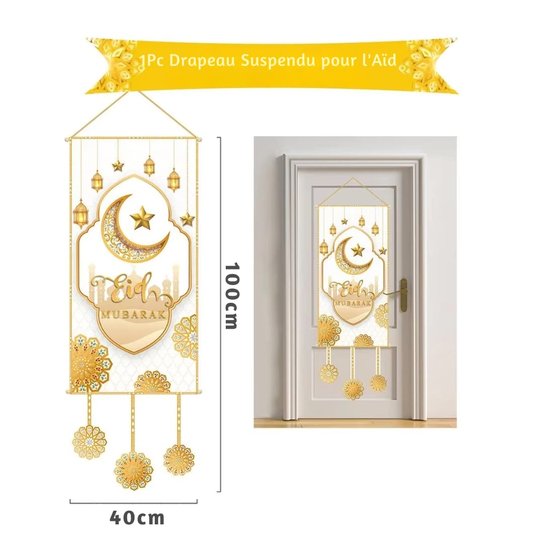 Bannière Murale ou de Porte Décorative pour L'aïd 5