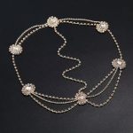 Tocado oriental con motivos florales - Dorado