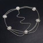 Tocado oriental con motivos florales - Plateado