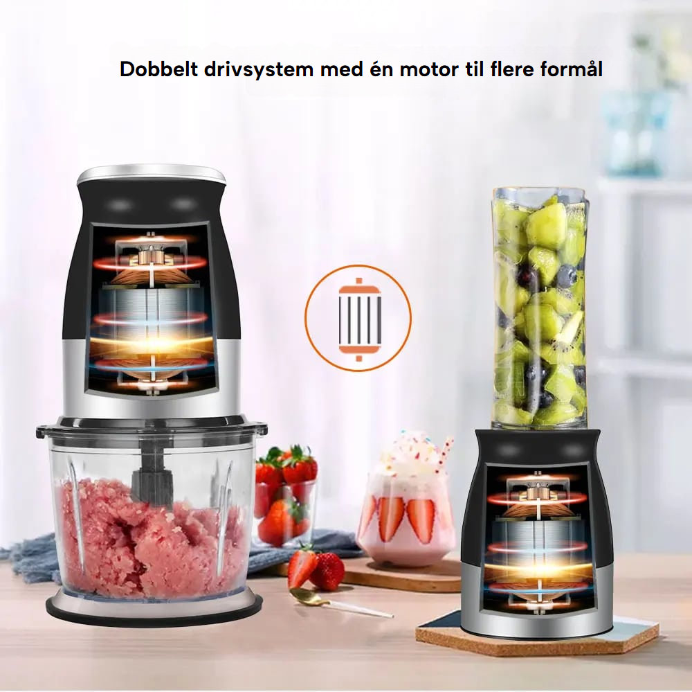 Biolomix 3-i-1 køkkenmaskine og blender
