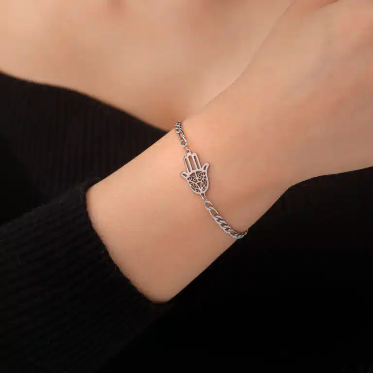 Bracelet main de Fatma en acier inoxydable