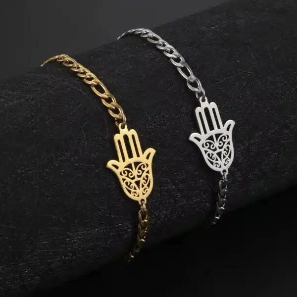 Bracelet main de Fatma en acier inoxydable