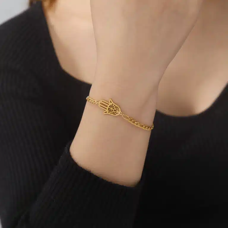 Bracelet main de Fatma en acier inoxydable