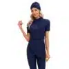 Burkini femme sans manche bleu foncé