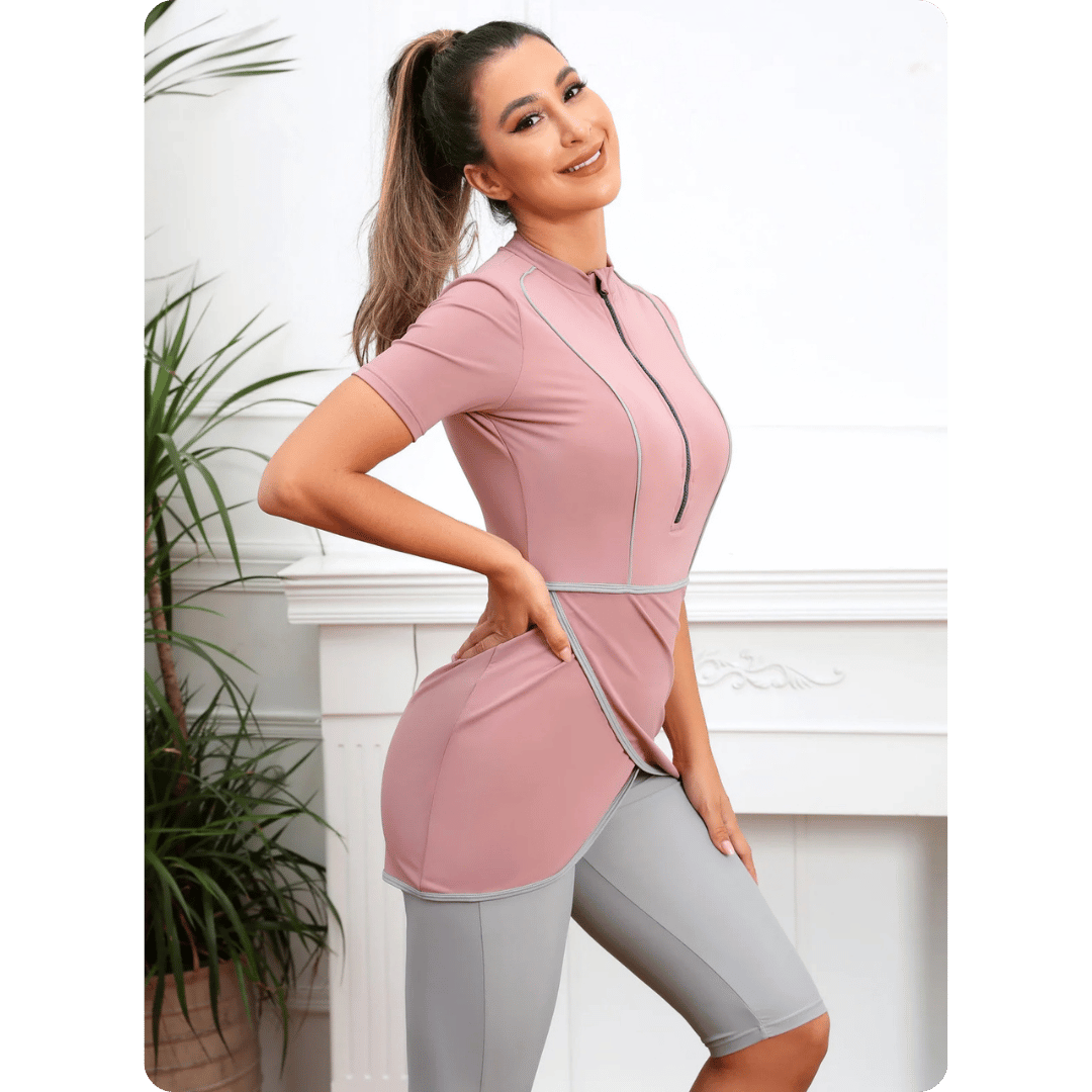 burkini femme demi manche courte