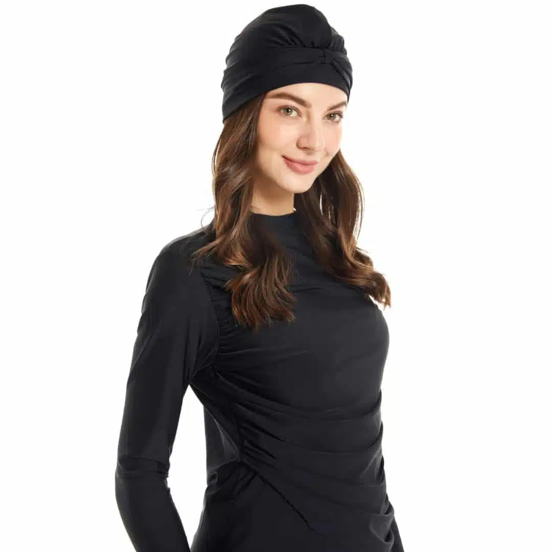 Burkini noir femme trois pièces