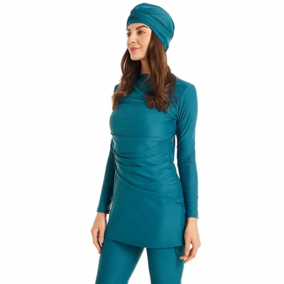Maillot de bain islamique burkini turquoise