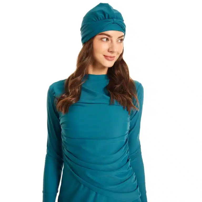 Maillot de bain islamique burkini turquoise