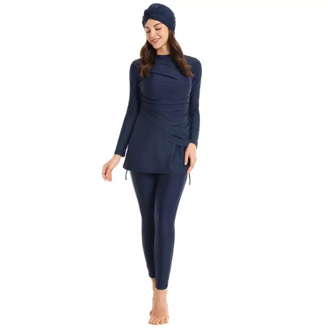 Burkini femme musulmane bleu foncé