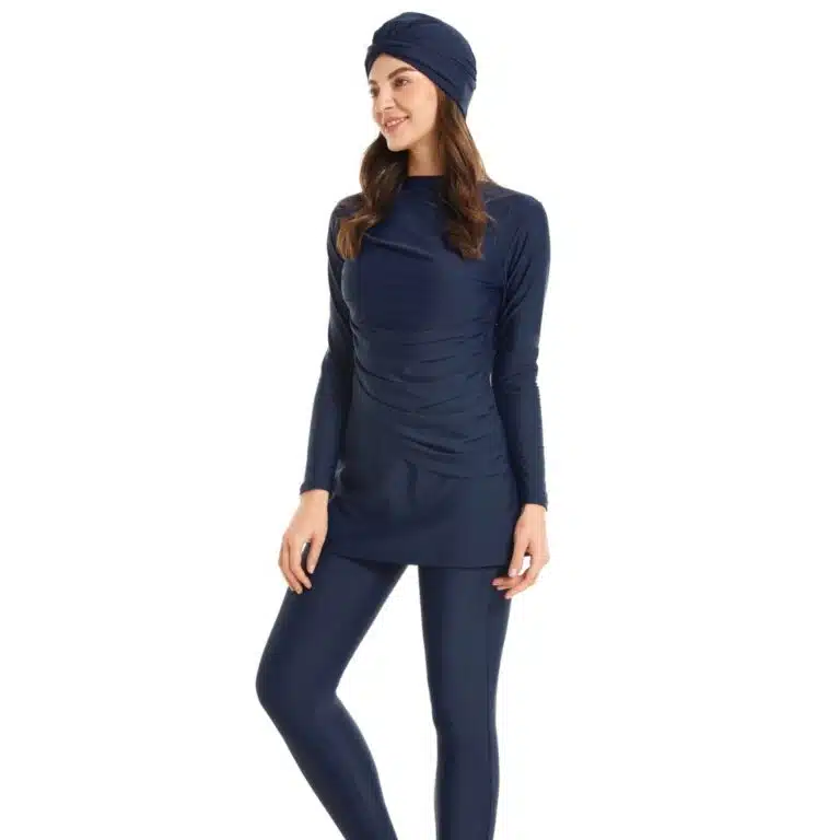 Burkini femme musulmane bleu foncé