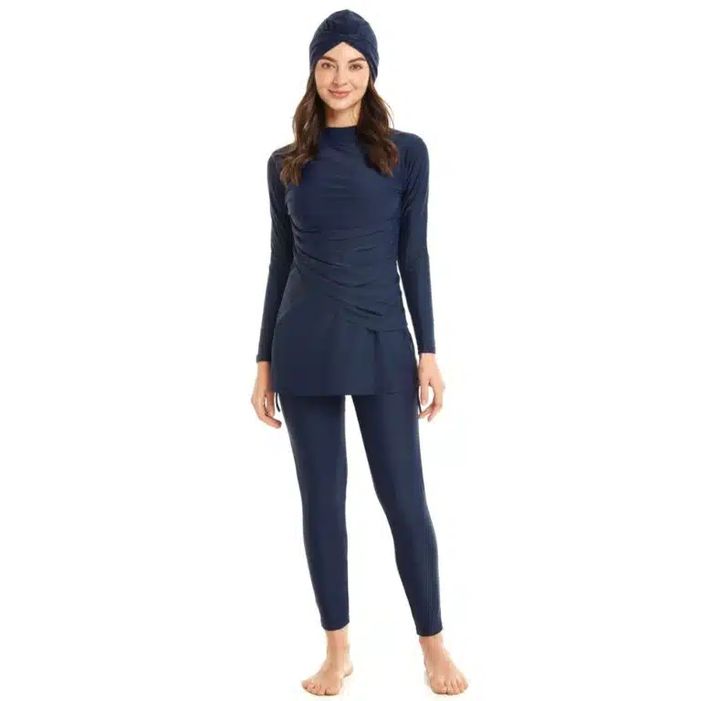 Burkini femme musulmane bleu foncé