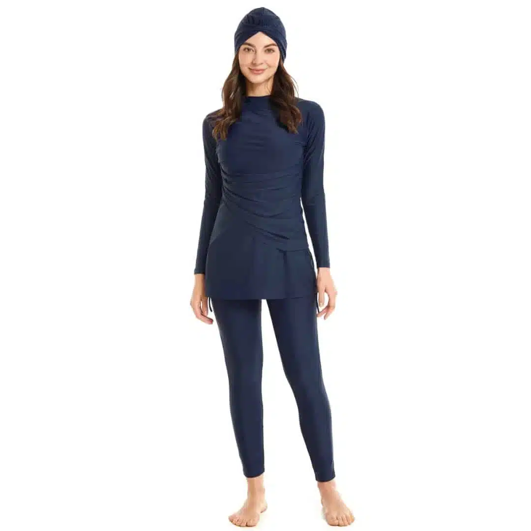 Burkini femme musulmane bleu foncé