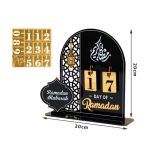 Calendrier Eid Mubarak en bois