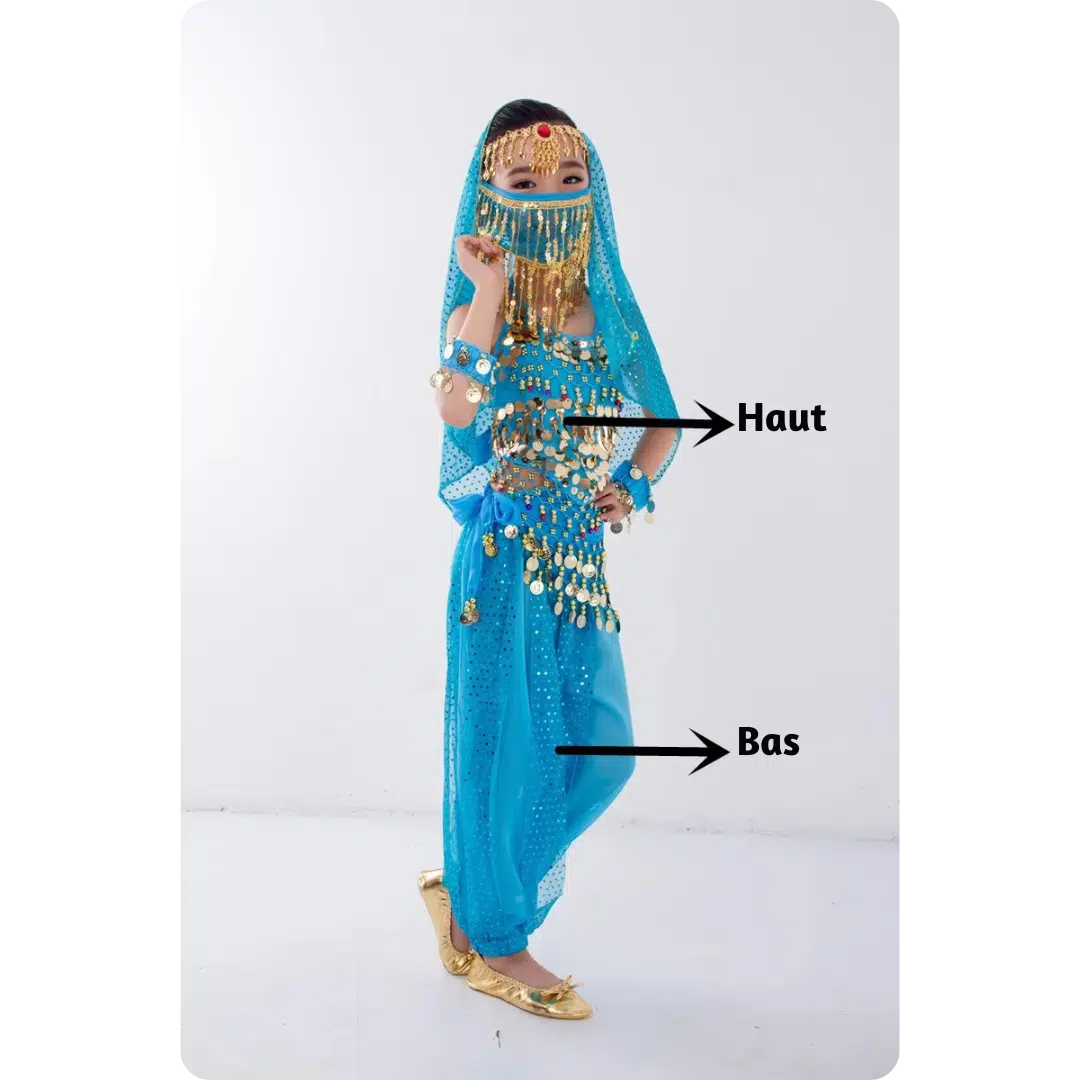 Costume danse orientale pour enfant