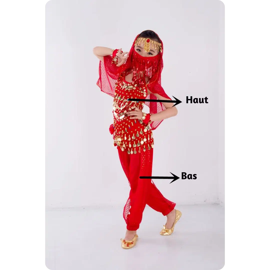 Costume danse orientale pour enfant