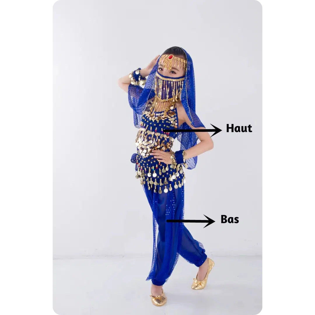 Costume danse orientale pour enfant