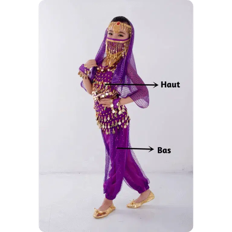 Costume danse orientale pour enfant