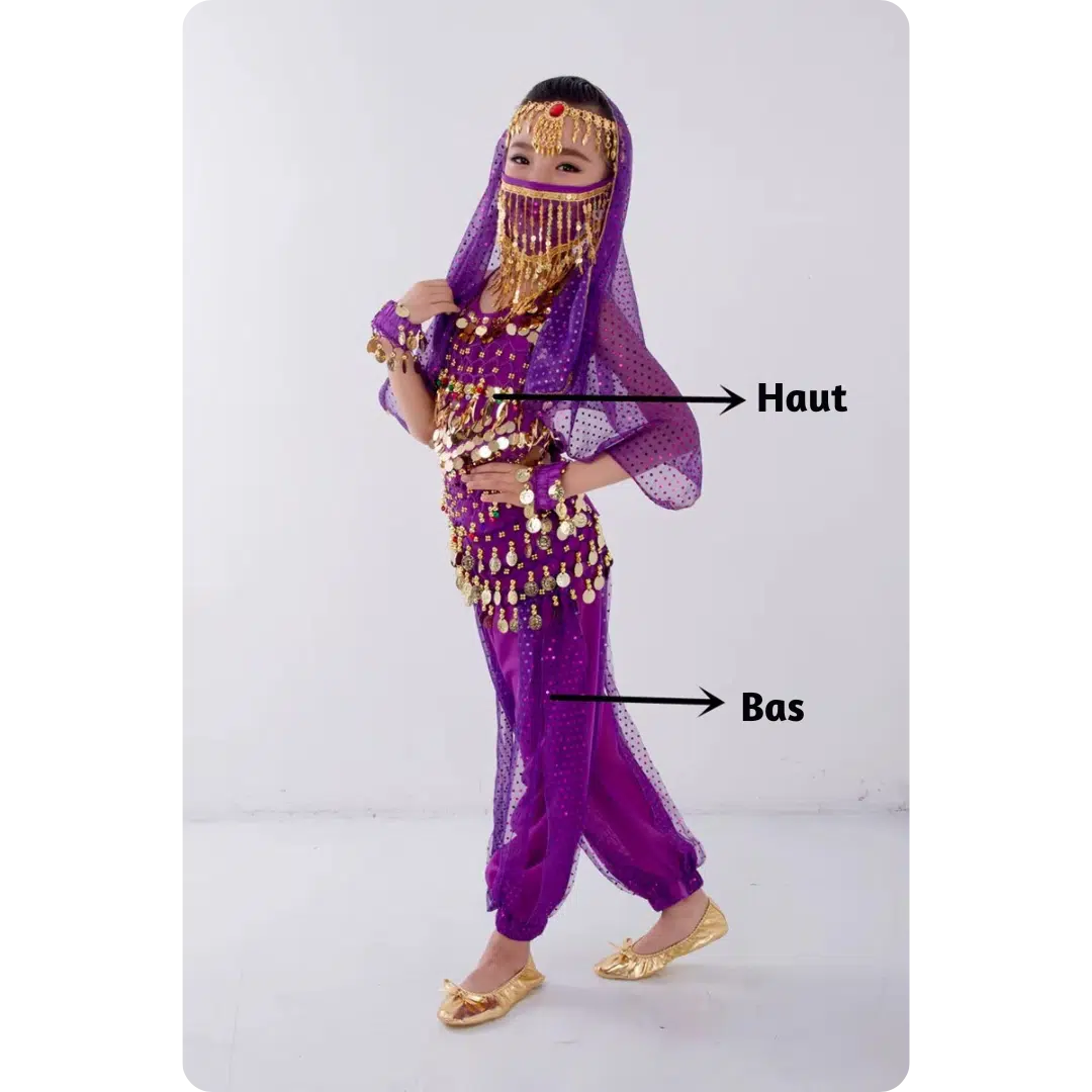 Costume danse orientale pour enfant