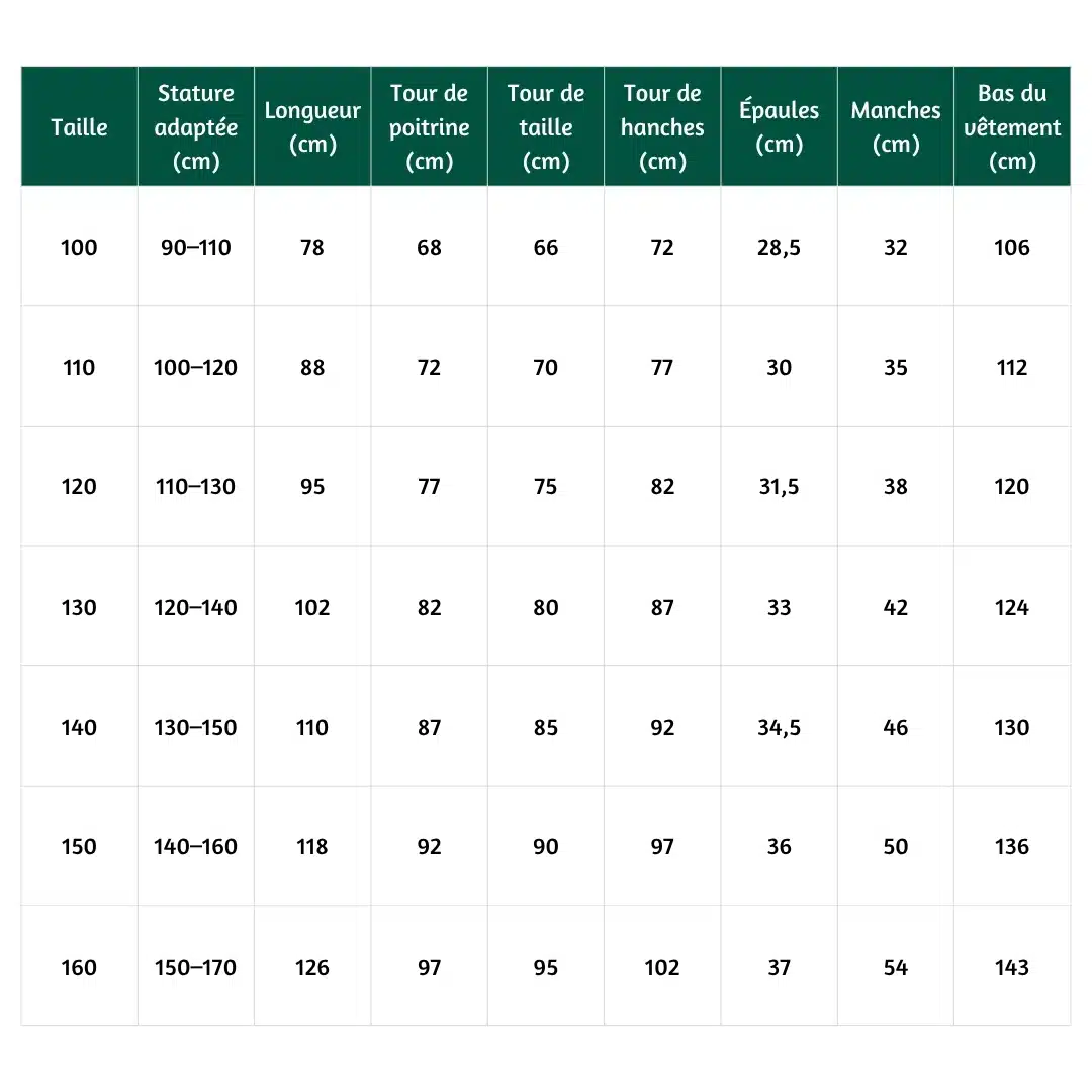 Djellaba enfant fille - taille