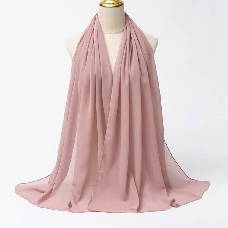 Écharpe Hijab pour femmes Rose (12)