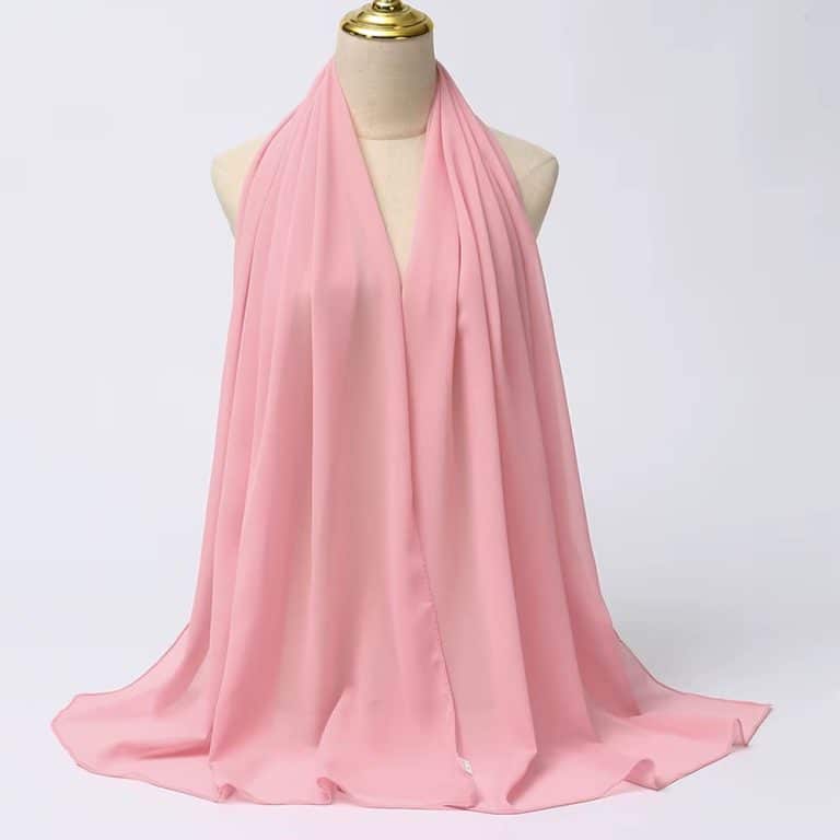 Écharpe Hijab pour femmes Rose (2)