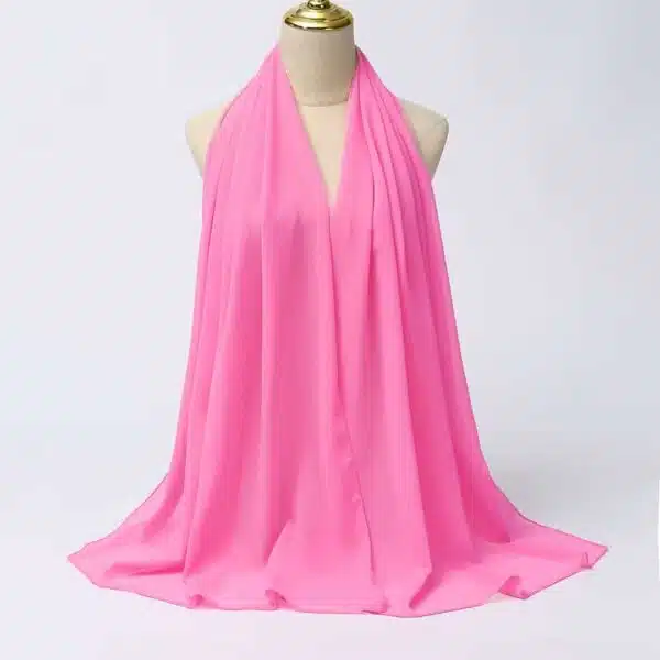 Écharpe hijab pour femmes rose