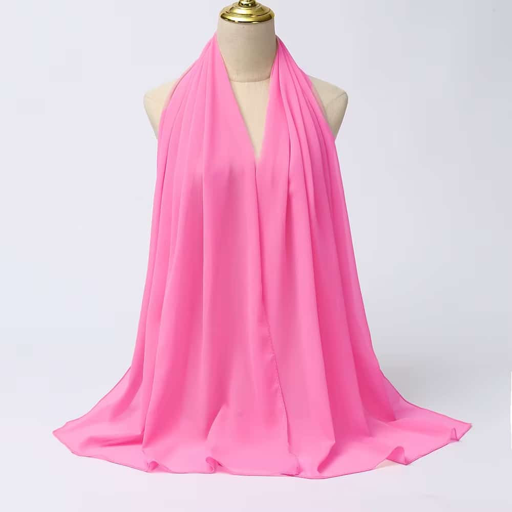 Écharpe Hijab pour femmes Rose (4)