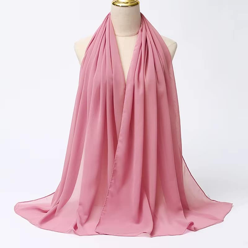 Écharpe Hijab pour femmes Rose (5)