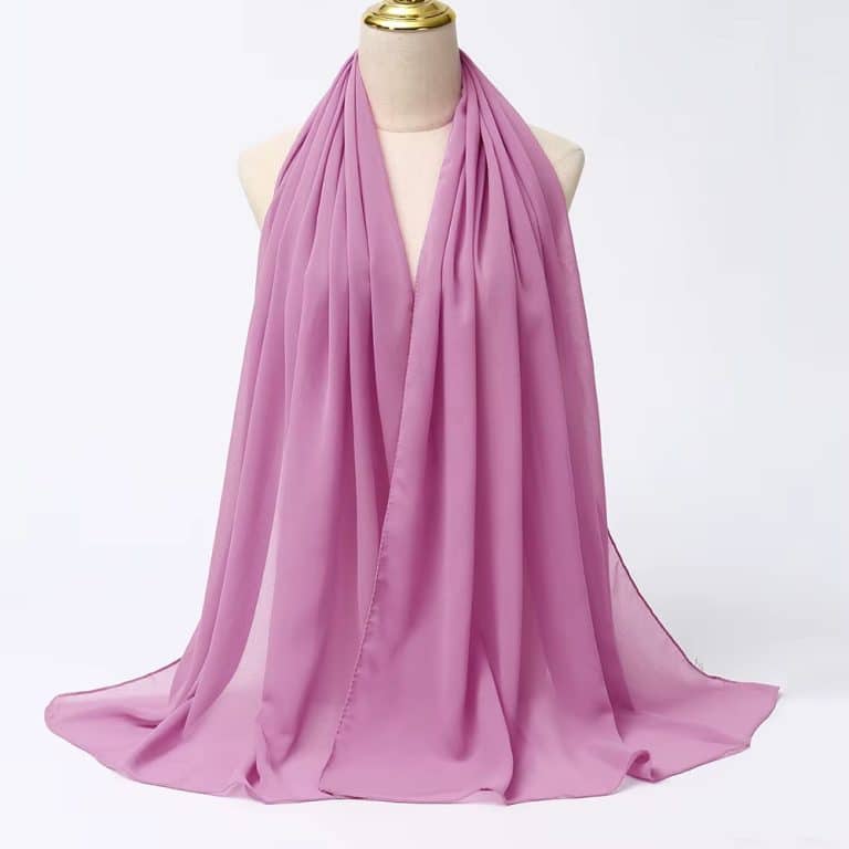 Écharpe Hijab pour femmes Rose (6)