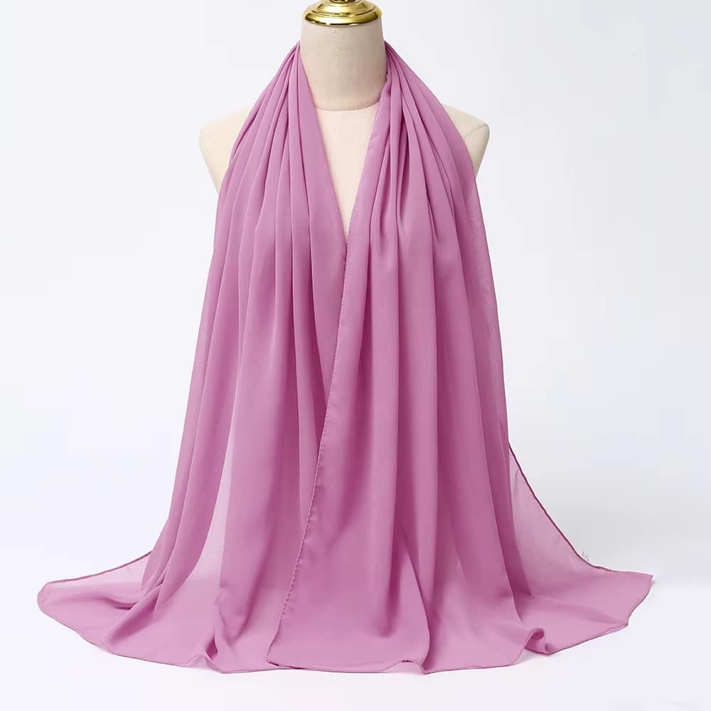 Écharpe Hijab pour femmes Rose (6)