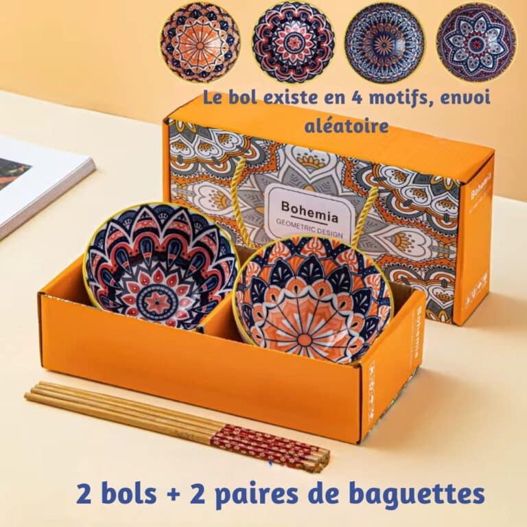 Ensemble de Bols en Porcelaine Bohémien 1